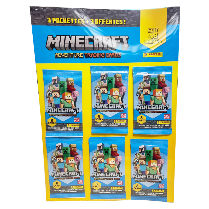 Minecraft Trading Cards Serie 1 Pack 3+3 Offerts
