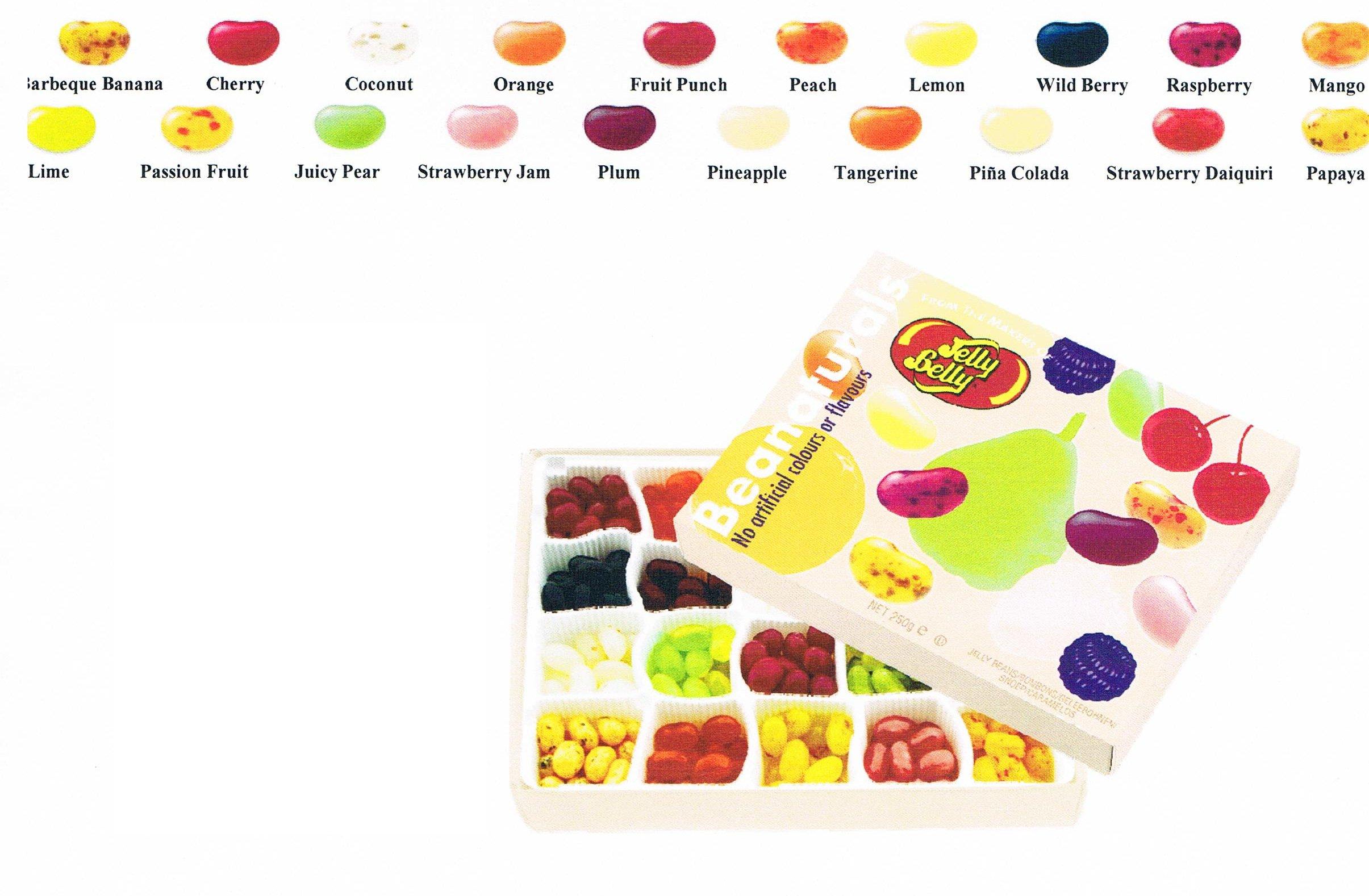 Jelly Belly Beanatural boite cadeau 250g 20 parfums