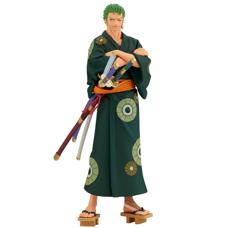 One Piece DXF Grandline Series Wanokuni Roronoa Zoro Yukata 17cm W112