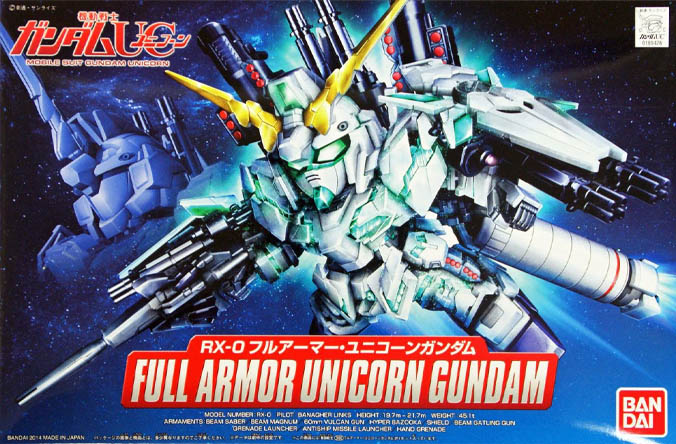 Gundam Gunpla  SDBB 390 Full Armor Unicorn Gundam