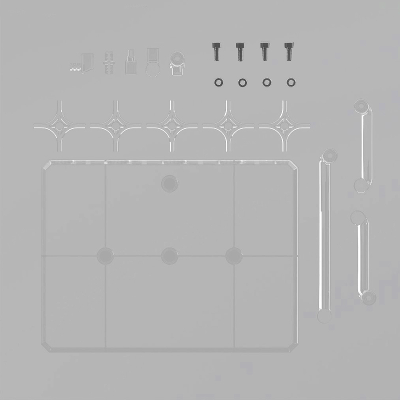 Gundan Gunpla Action Base 8 Clear Color