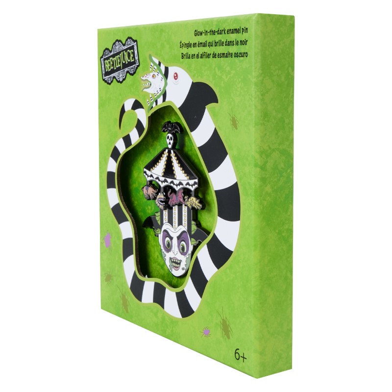 Beetlejuice Loungefly Pins Collector Box Carousel Hat Sliding