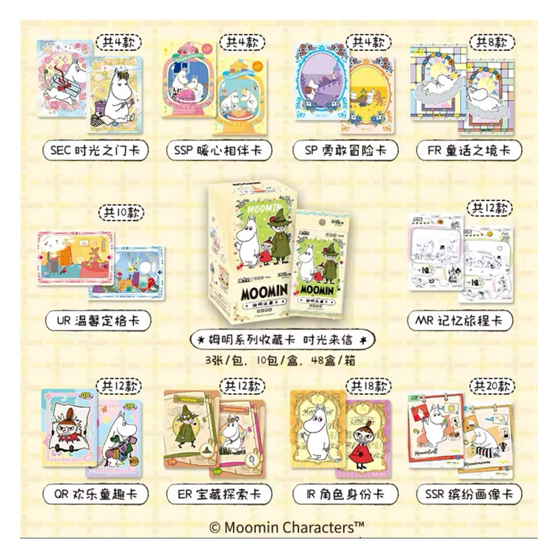 Moomin Cardfun Boite De 10 Boosters De 3 Cartes