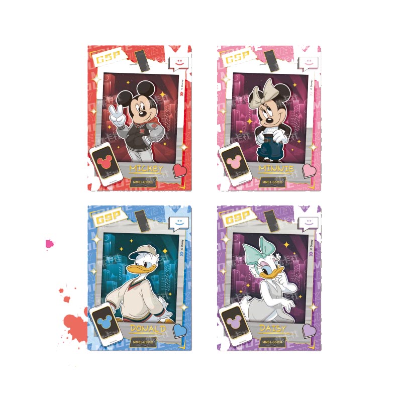 Disney Cardfun Mickey in Real Life Boite 10 Boosters De 4 Cartes