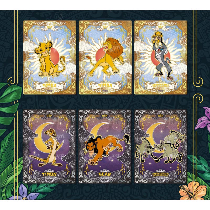 Disney Cardfun Le Roi Lion 30Th Anniv Boite 10 Boosters De 4 Cartes