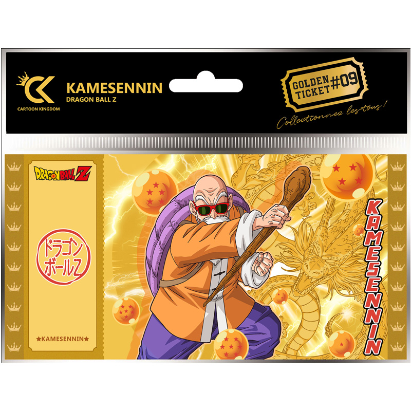 DBZ Dragon Ball Golden Ticket Kamesennin X5