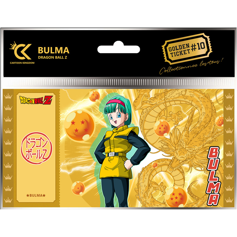 DBZ Dragon Ball Golden Ticket Bulma X5