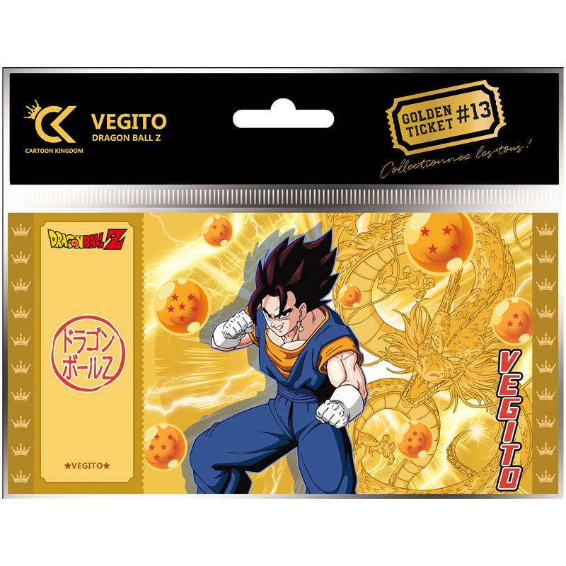 DBZ Dragon Ball Golden Ticket Vegito X5