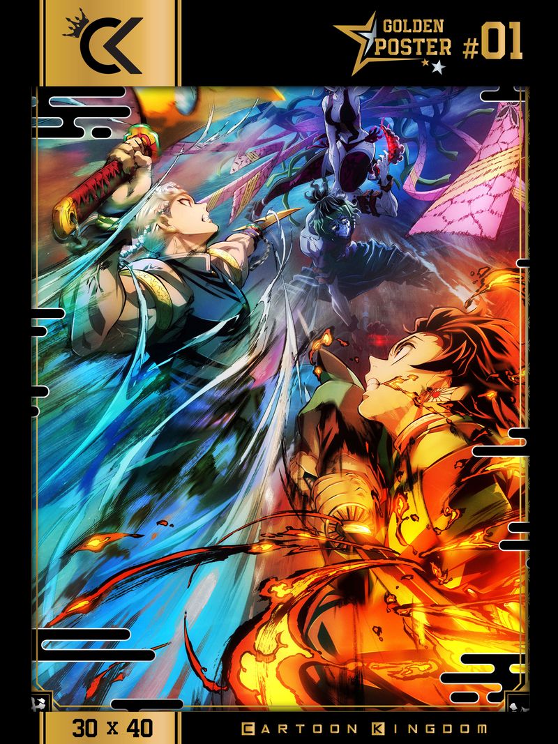 Demon Slayer Golden Poster Quartier Des Plaisirs