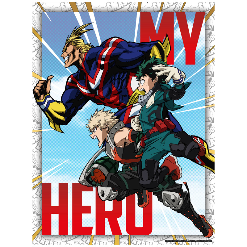 My Hero Academia Golden Poster All Might Deku Bakugo