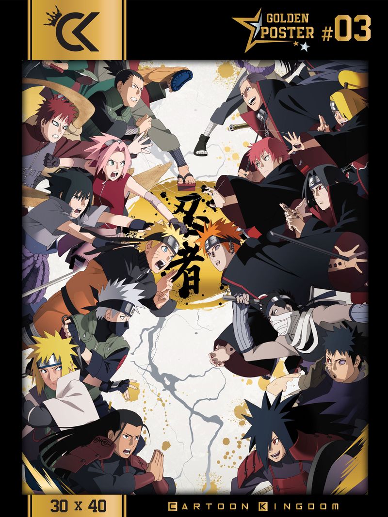 Naruto Shippuden Golden Poster Personnages