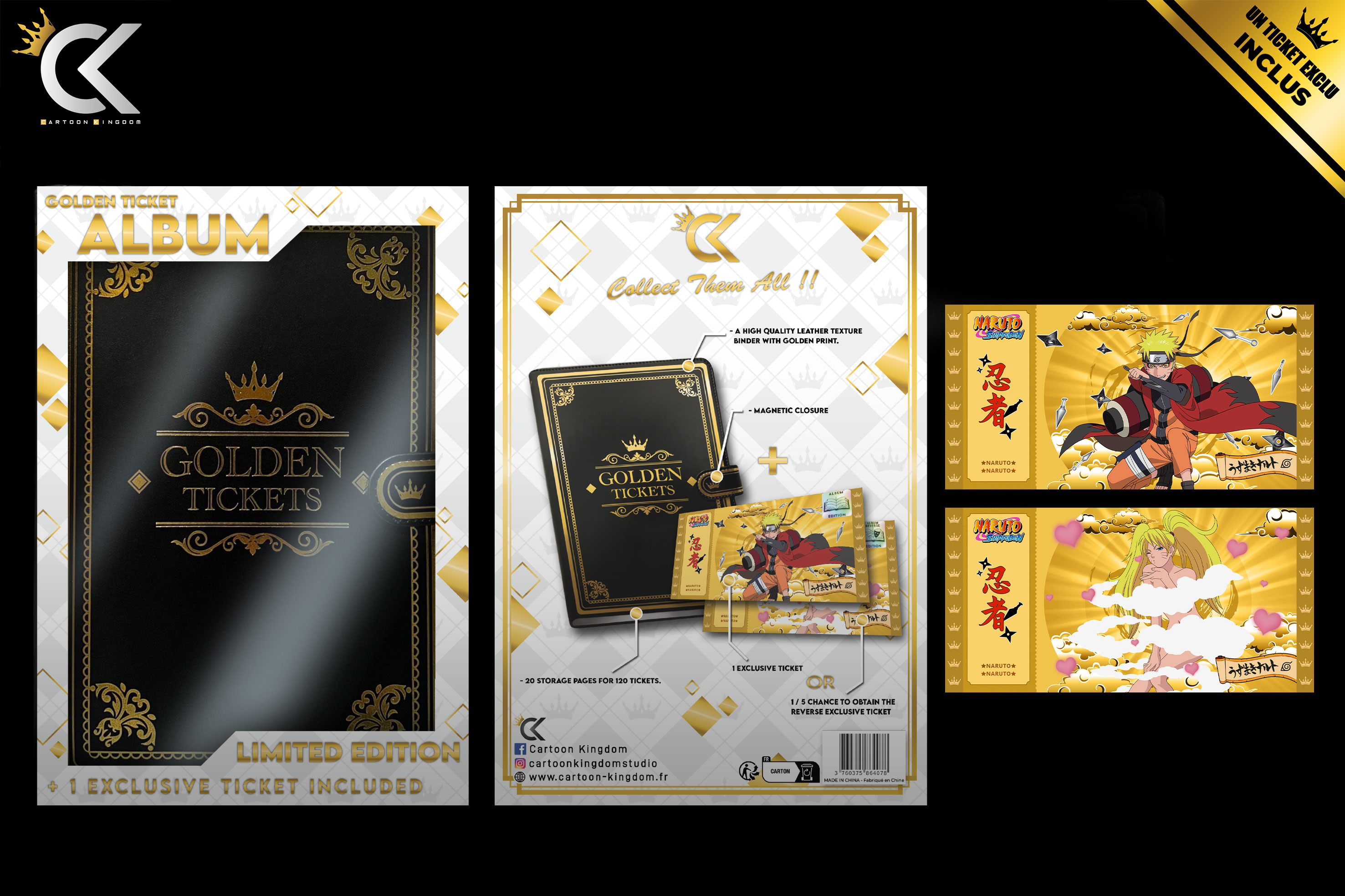 Classeur De Rangement Golden Ticket Vol 2