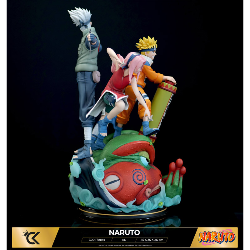 Naruto Statue Resine 1/6 Naruto Sasuke Sakura Kakashi 45cm 300Pcs