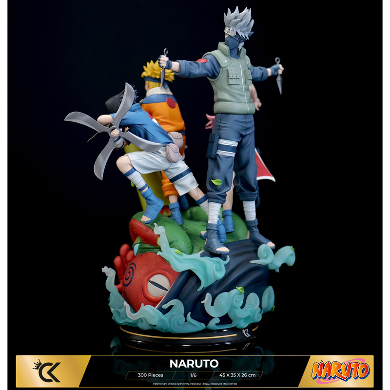 Naruto Statue Resine 1/6 Naruto Sasuke Sakura Kakashi 45cm 300Pcs