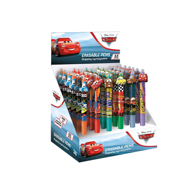 Disney Stylo Effacable Cars Display 36Pcs