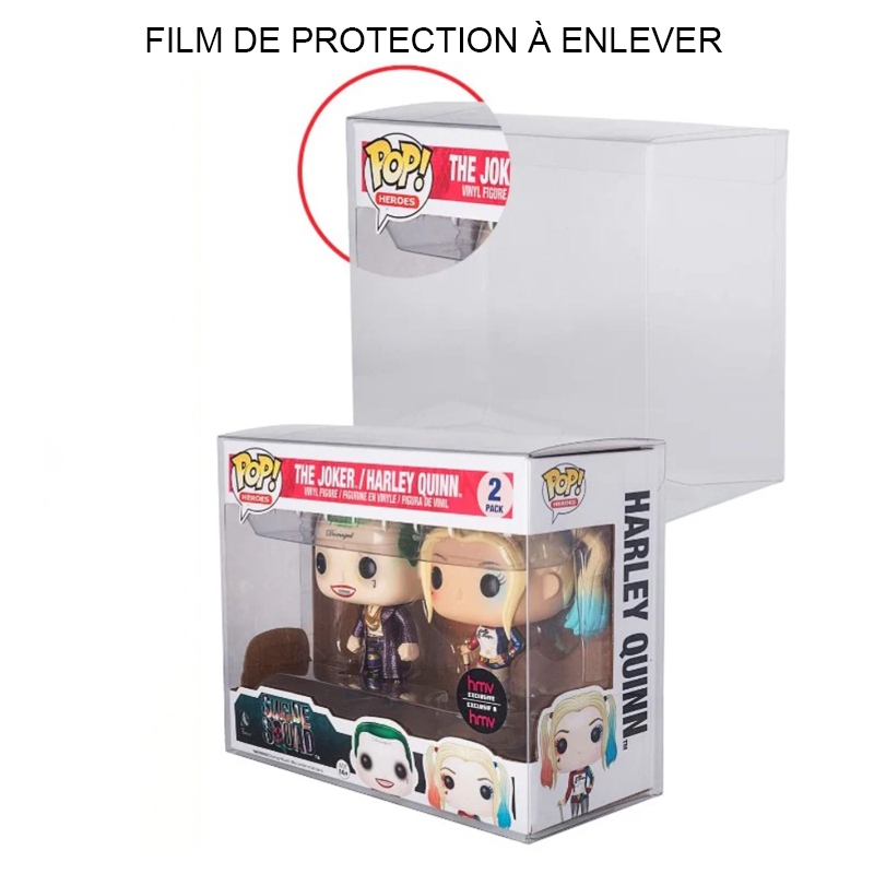 Evoretro Etui de Protection 0,40mm Pour Funko Pop 2-Pack X10pcs