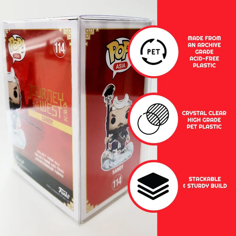 Evoretro Etui de Protection Premium 0,50mm Pour Funko Pop Pack 240pcs Pro