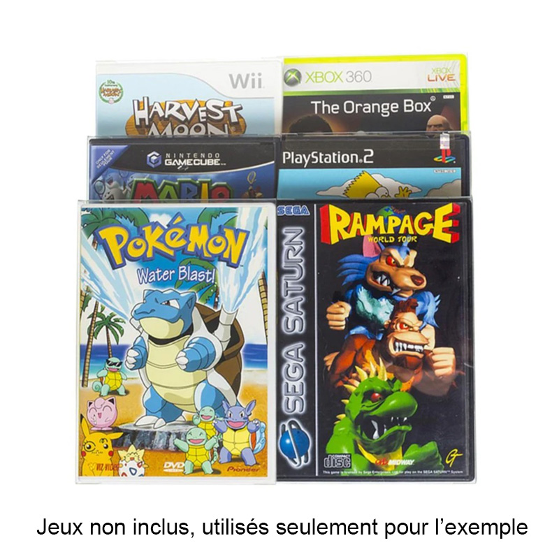 Evoretro Etui de Protection Jeu Gamecube-Xbox360-WII-PS2-DVD Pack de 25pcs