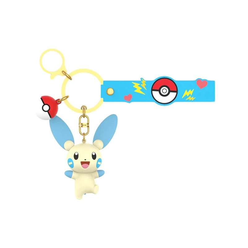 Pokemon Funism Keychain Porte Cle Minun Negapi 5cm