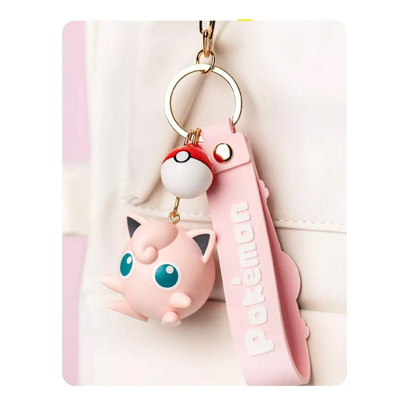 Pokemon Funism Keychain Porte Cle Jigglypuff Rondoudou 5cm