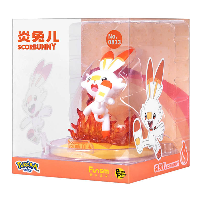 Pokemon Funism Prime Figure Mini Scorbunny Flambino 10cm