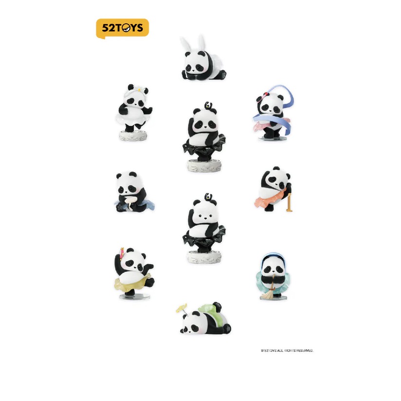 Pandaroll 52Toys Mystery Blind Box Ballet Performance Boite De 8pcs