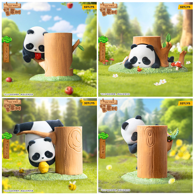 Pandaroll 52Toys Mystery Blind Box Fruit Tree Climbing Boite De 8pcs