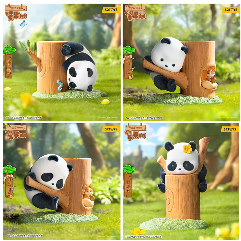 Pandaroll 52Toys Mystery Blind Box Fruit Tree Climbing Boite De 8pcs