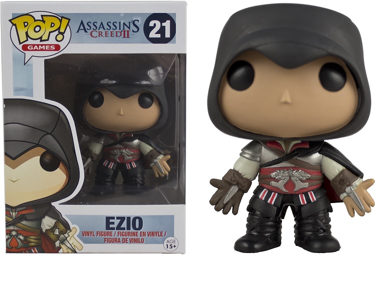 zz RIP zz Assassins Creed Pop Ezio Black Vinyl 10cm