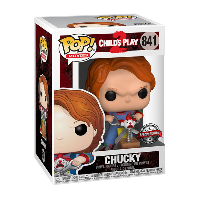 Chucky Pop Chucky Clown Box & Giant Scissors Exclu