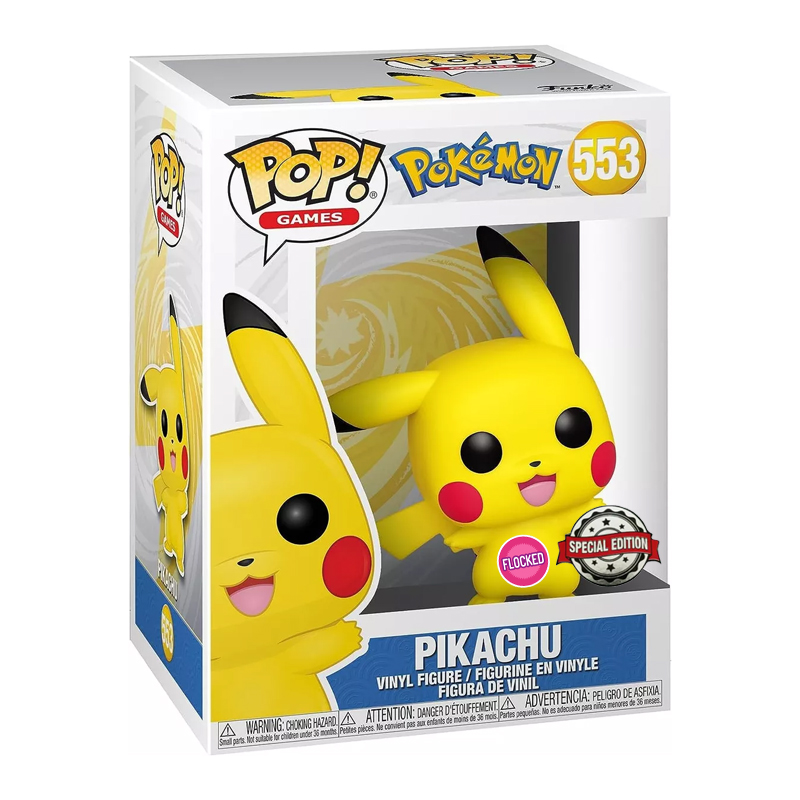 Pokemon Pop Pikachu Waving Flocked 11H45 Exclu