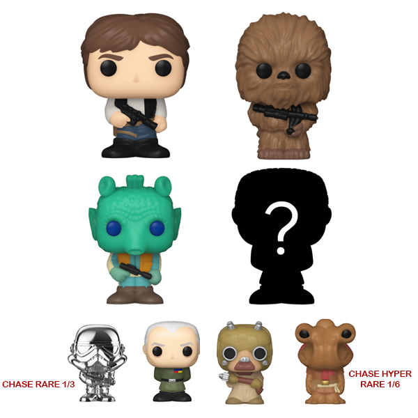 Star Wars Bitty Pop Han Solo 4Pk