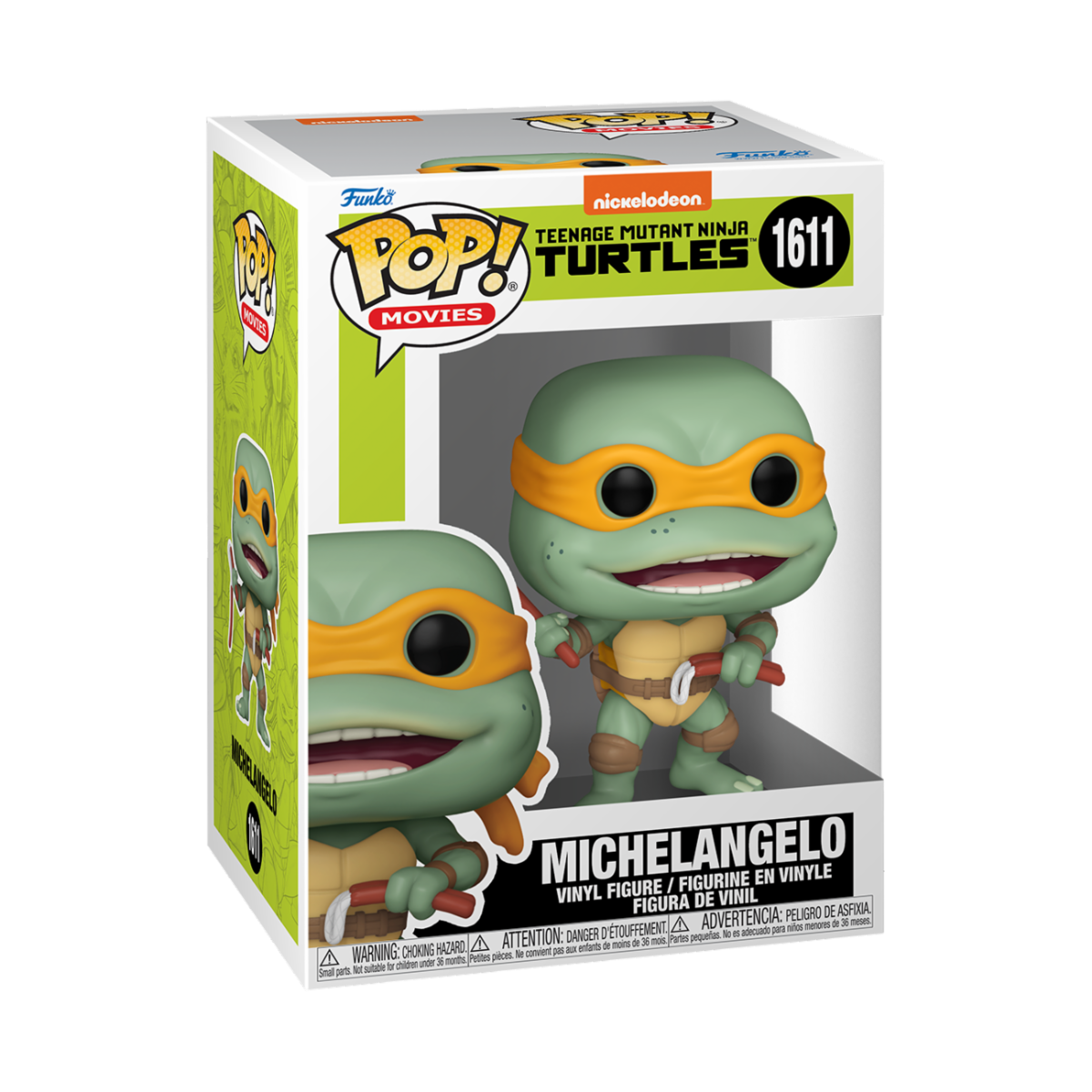 TMNT Tortues Ninja Pop Michelangelo Sausage Link Nunchucks