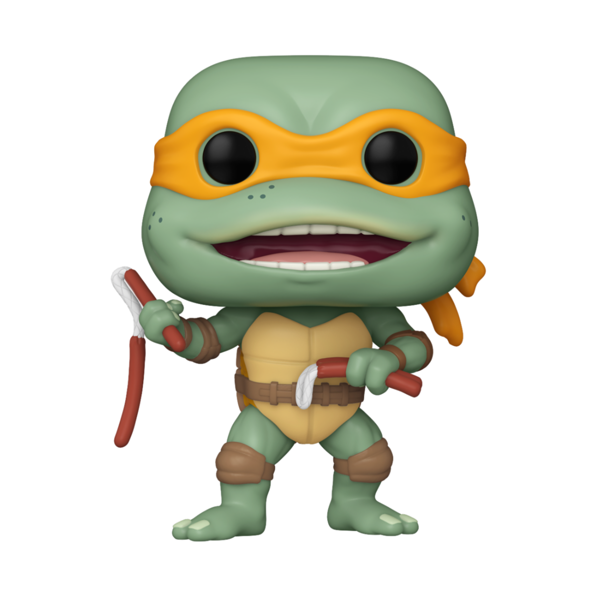 TMNT Tortues Ninja Pop Michelangelo Sausage Link Nunchucks