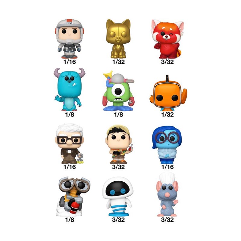 Disney Bitty Pop Singles Pixar Asst 32Pcs