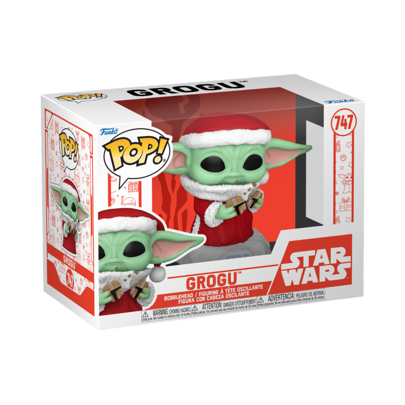 Sw Star Wars Pop Holiday Grogu Santa