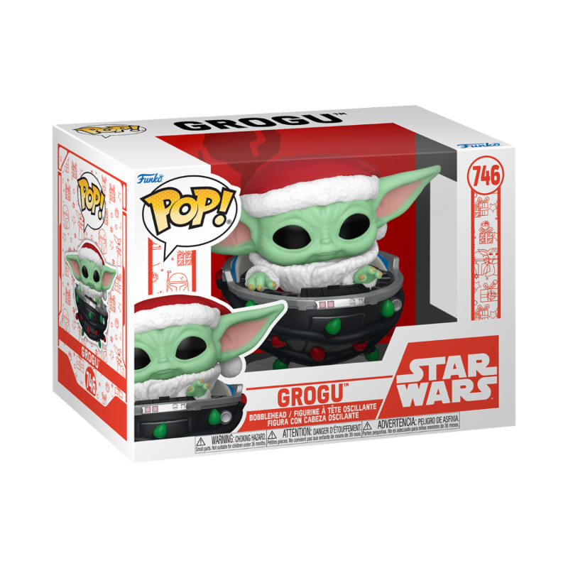 Sw Star Wars Pop  Holiday Grogu Pram Santa