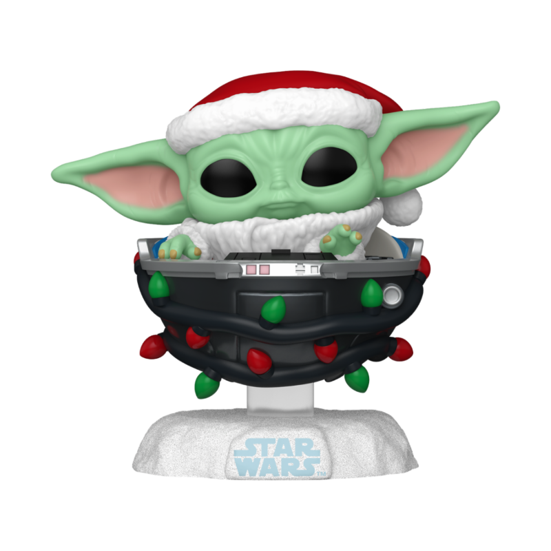 Sw Star Wars Pop  Holiday Grogu Pram Santa