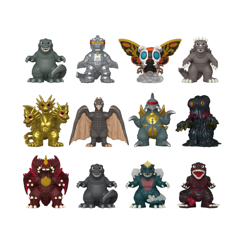 Godzilla 70Th Anniv Mystery Minis Asst 12Pcs