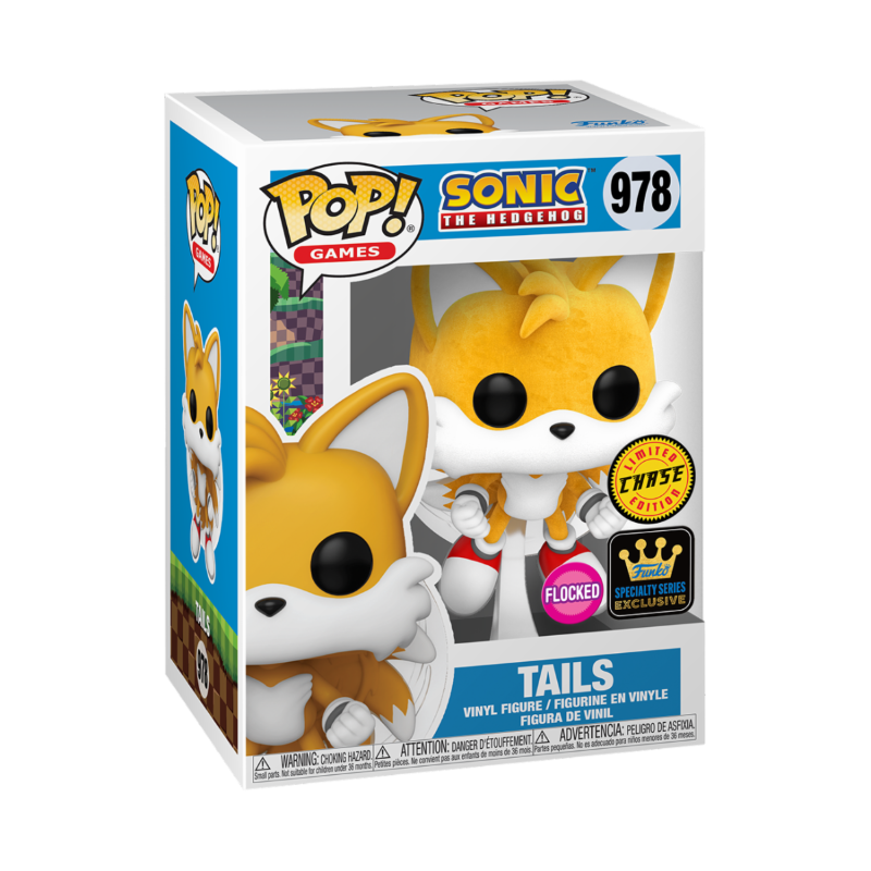 Sonic Pop Tails Flying Flocked + Chase