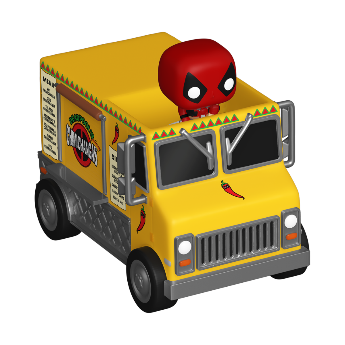 Marvel Bitty Pop Ride Deadpool Chimichanga Truck