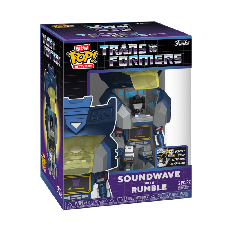 Transformers Bitty Pop Bitty Bots Soundwave