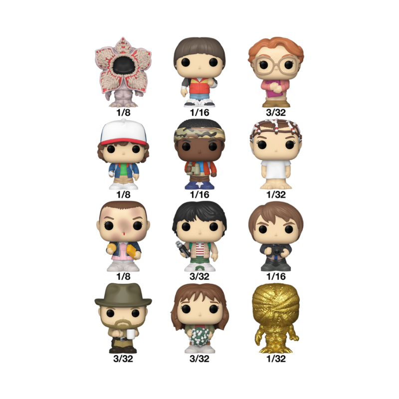 Stranger Things Bitty Pop Singles Asst 32pcs