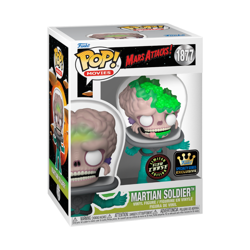 Mars Attacks Pop Soldier Chase Glow