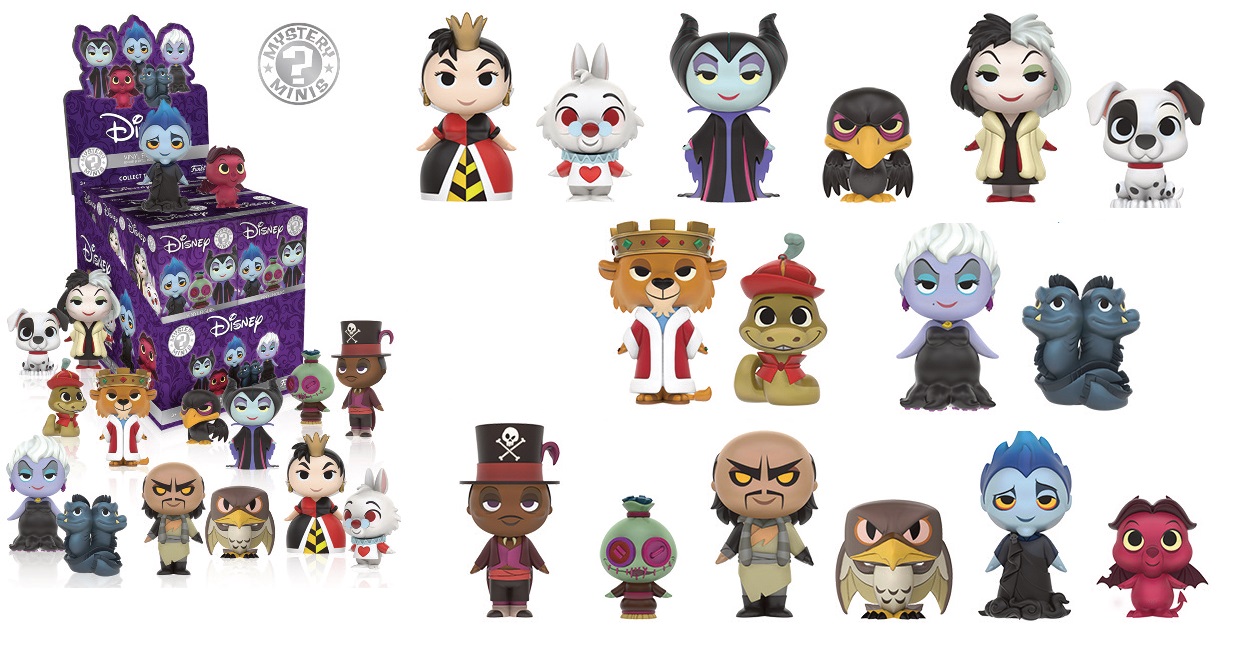 Disney Mystery Minis Villains 12Pcs