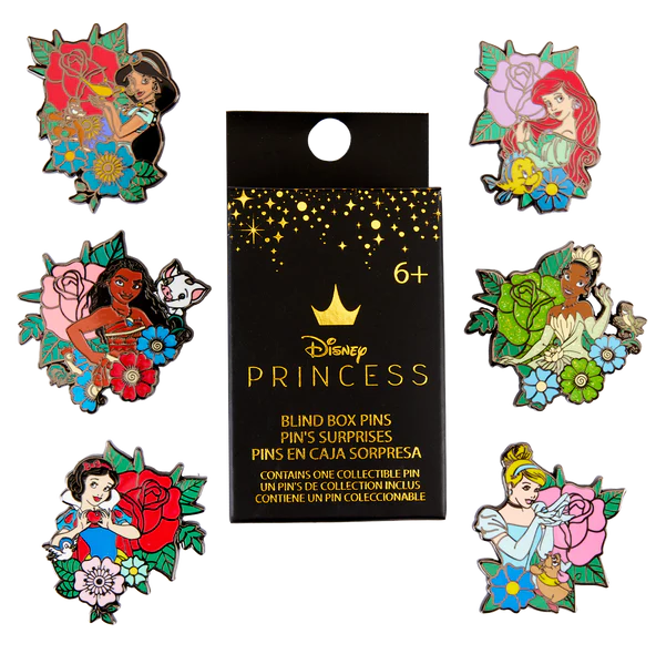 Disney Princess Tattoo Blind Box Pins X12