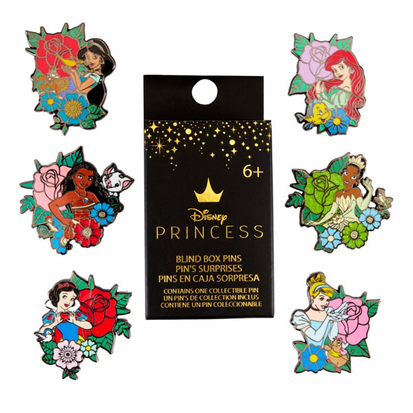 Disney Enamel Blind Pins Princess Tattoo Asst 12pcs