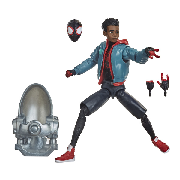 Marvel Legends Spider-Man Build A Figure Miles Morales Spiderverse 15cm