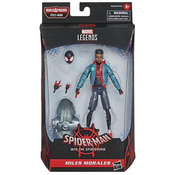 Marvel Legends Spider-Man Build A Figure Miles Morales Spiderverse 15cm