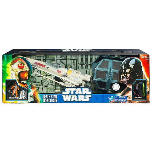 SW 2 pack Trench Run Darth Vader Luke Skywalker